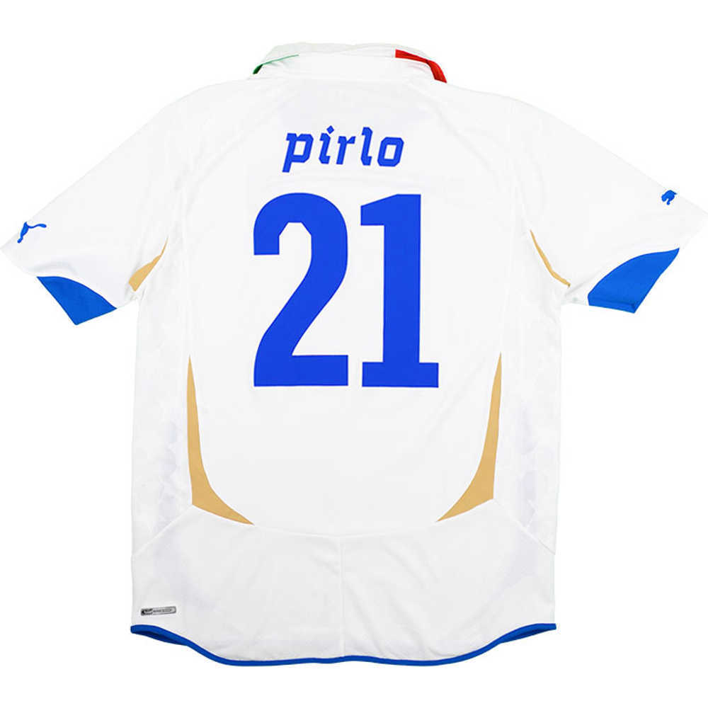 2010-12 Italy Away Shirt Pirlo #21 (Excellent) M