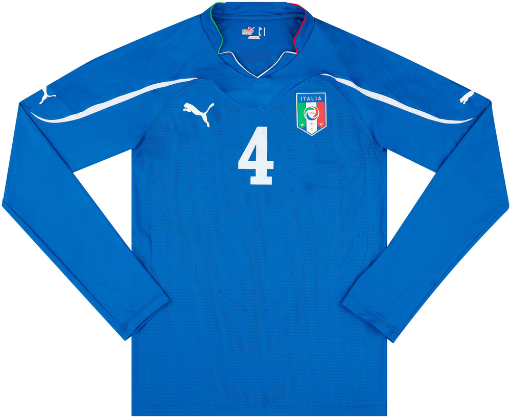 2010-12 Italy Match Issue Home L/S Shirt Criscito #4