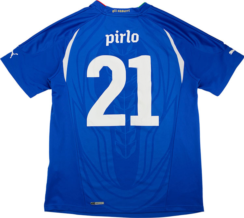 2010-12 Italy Home Shirt Pirlo #21 (Very Good) S