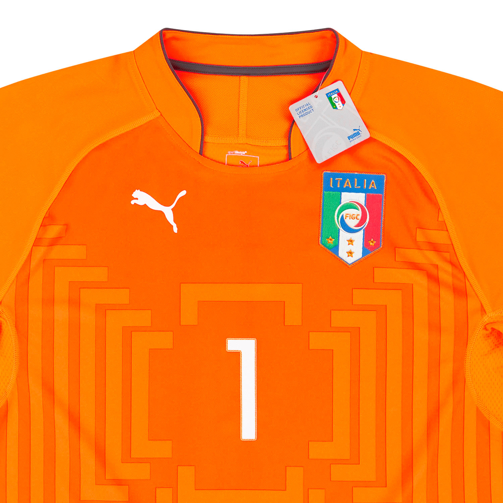 2014-15 Italy Player Issue GK Third S/S Shirt Buffon #1 *w/Tags*