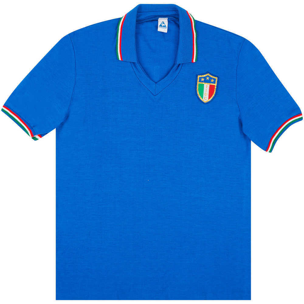 1984 Italy U-21 Match Issue Home Shirt #17 (Vignola)
