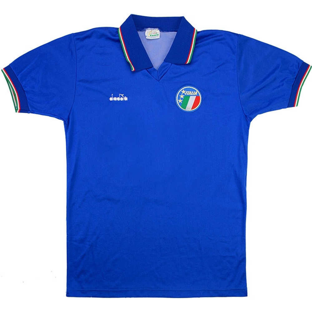 1986-90 Italy Home Shirt #15 (Baggio) (Excellent) M