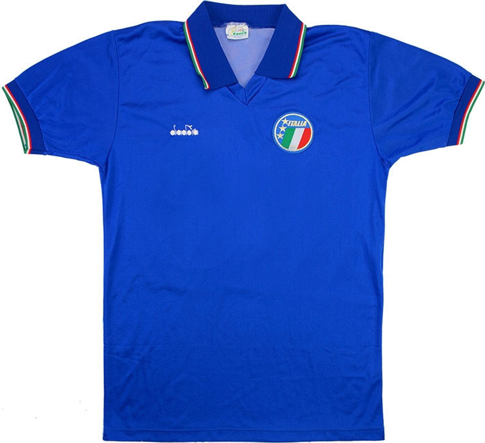 1986-90 Italy Home Shirt #15 (Baggio) (Excellent) L