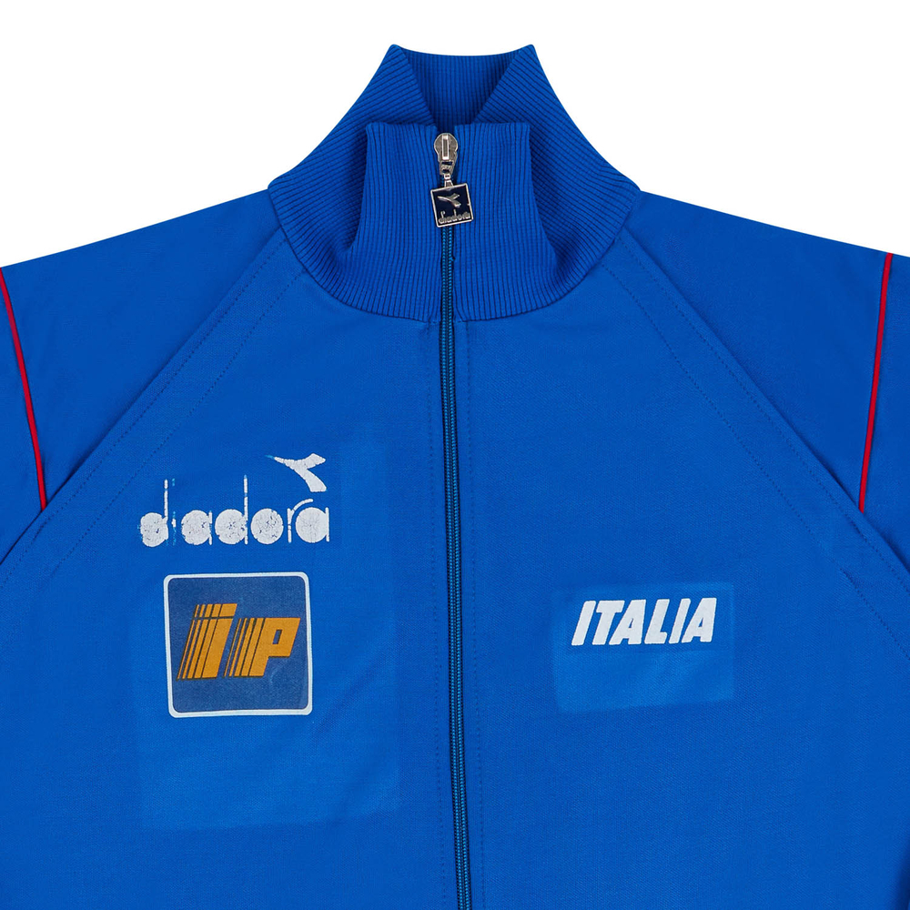 1990-92 Italy Diadora Track Jacket (Good) L-Italy Jackets & Tracksuits Italia 1990 Classic Training