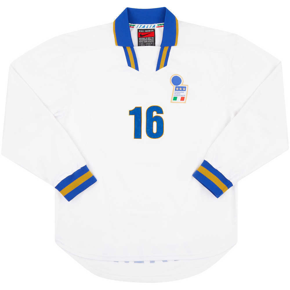 1996-97 Italy Match Issue Away L/S Shirt #16