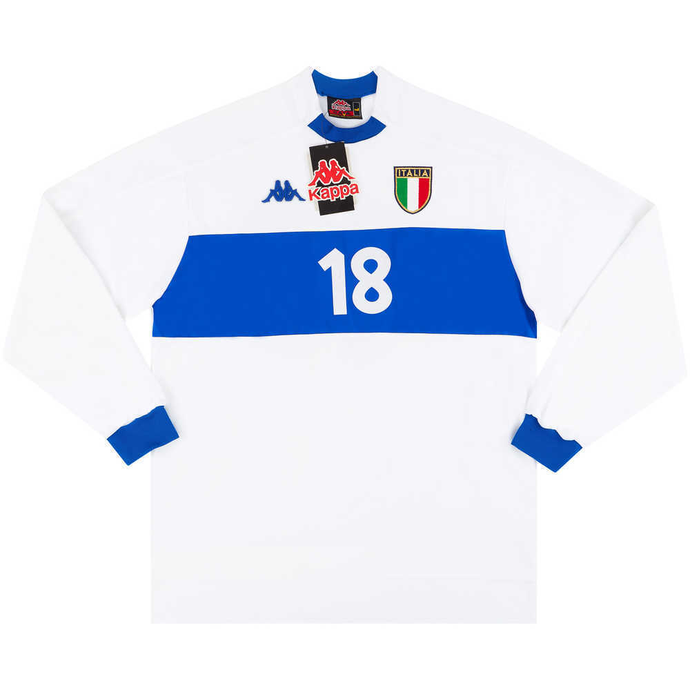 1998-00 Italy Away L/S Shirt #18 *w/Tags* L