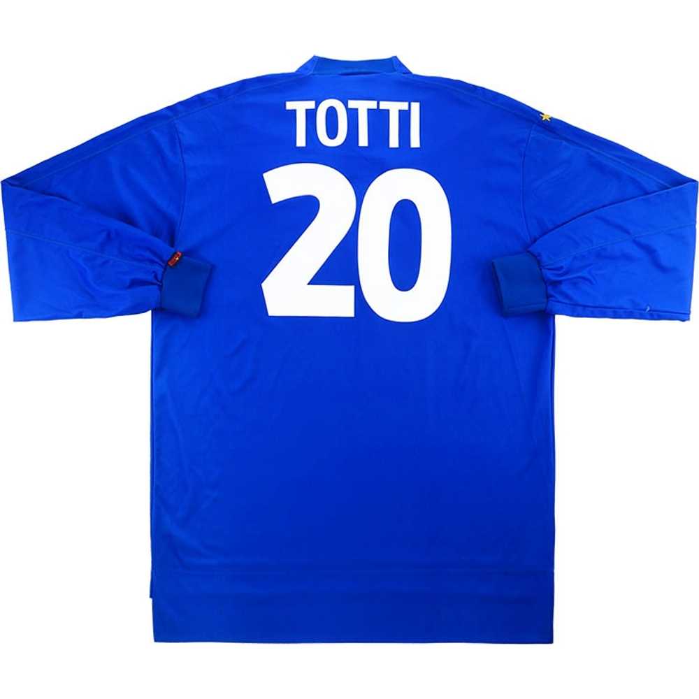 1998-99 Italy Home L/S Shirt Totti #20 (Very Good) L