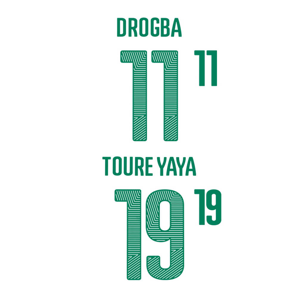 2014-16 Ivory Coast Third Name Set 