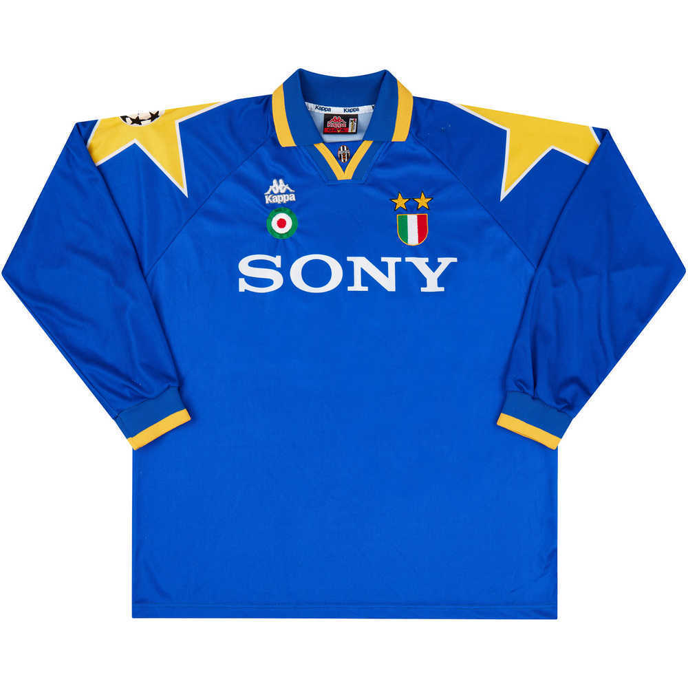 1995-96 Juventus Match Issue Champions League Away L/S Shirt Del Piero #10