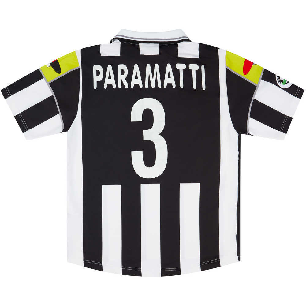 2000-01 Juventus Home Shirt Paramatti #3 (Excellent) M
