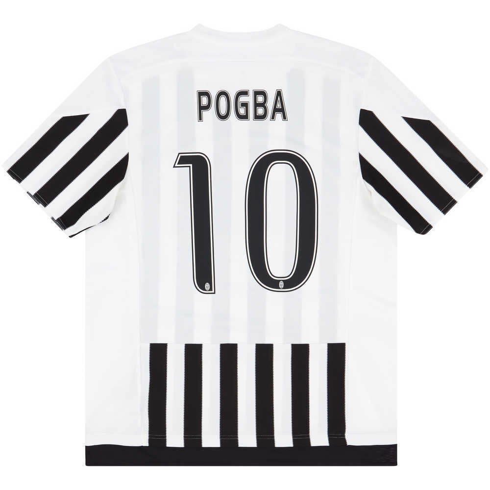 2015-16 Juventus Player Issue Adizero Home Shirt Pogba #10 (Excellent) XL