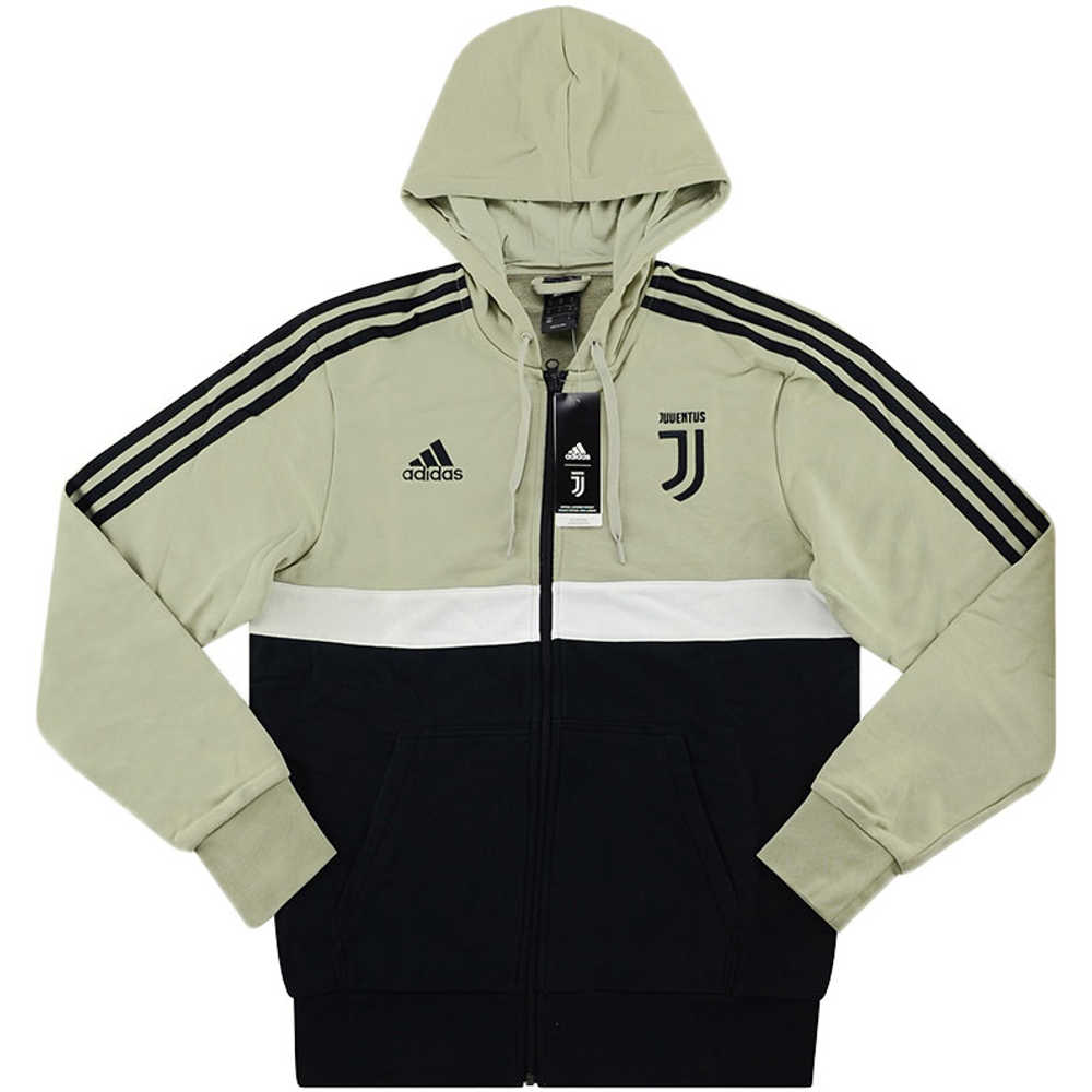 2018-19 Juventus Adidas 3 Stripes Full-Zip Hooded Top *BNIB* XS