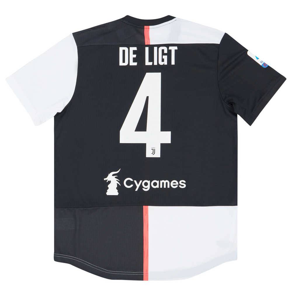 2019-20 Juventus Player Issue Domestic Home Shirt De Ligt #4 *w/Tags*