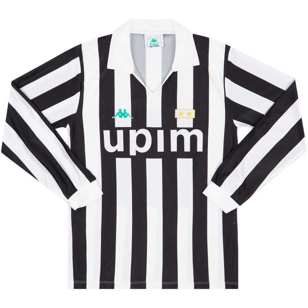 1990-92 Juventus Basic Home L/S Shirt (Excellent) M