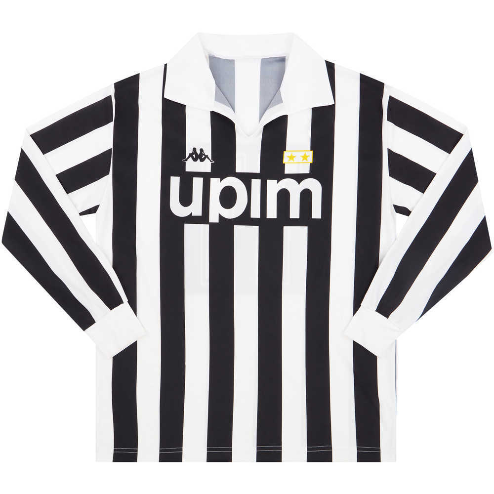 1989-90 Juventus Basic Home L/S Shirt #11 (Very Good) L