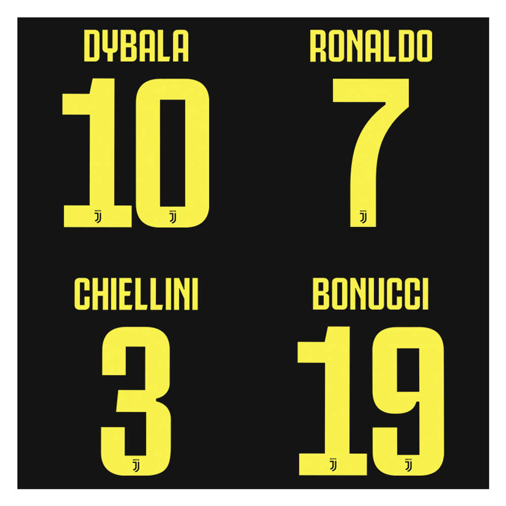 2018-19 Juventus Third Name Set