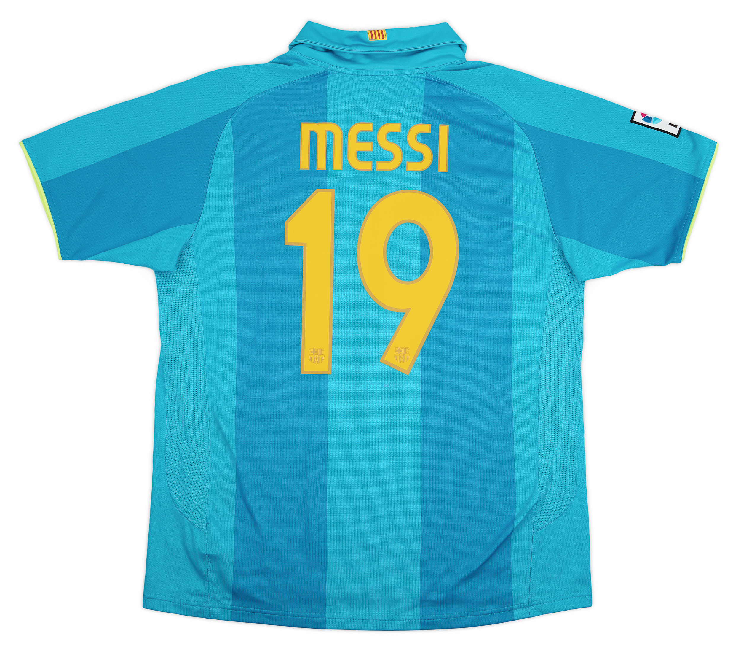 2007-09 Barcelona Away Shirt Messi #19 - Excellent 9/10 - (L)