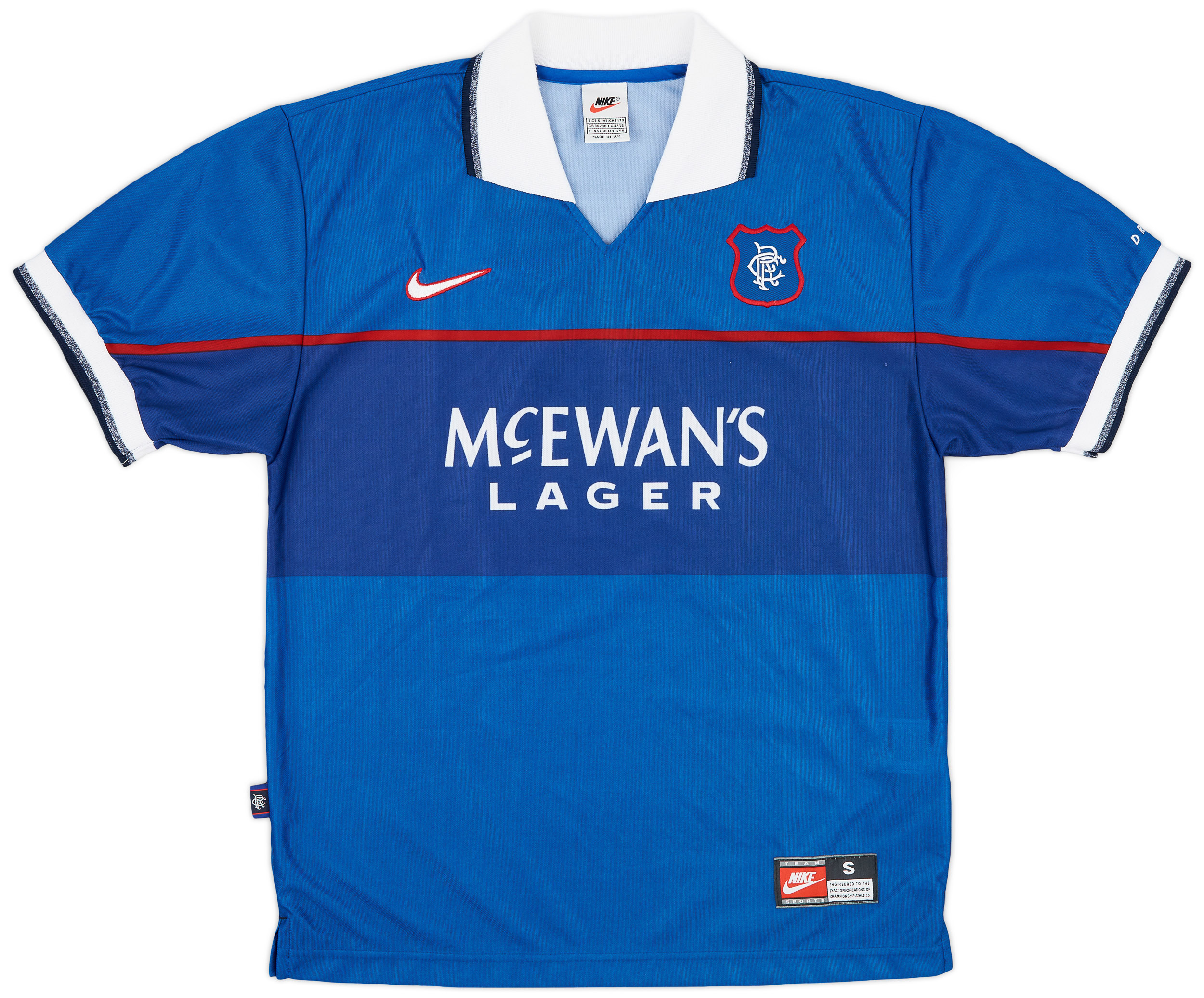 1998/99 Rangers Away Football Shirt / Old Vintage Soccer Jersey