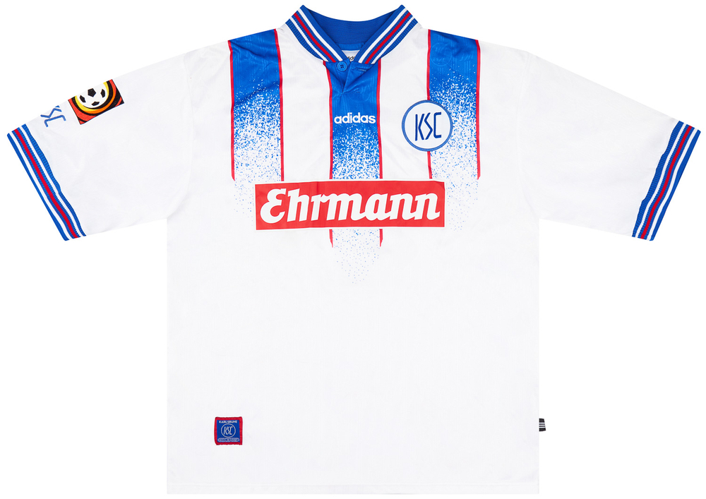 1996-98 Karlsruhe Match Issue Home Shirt Metz #2