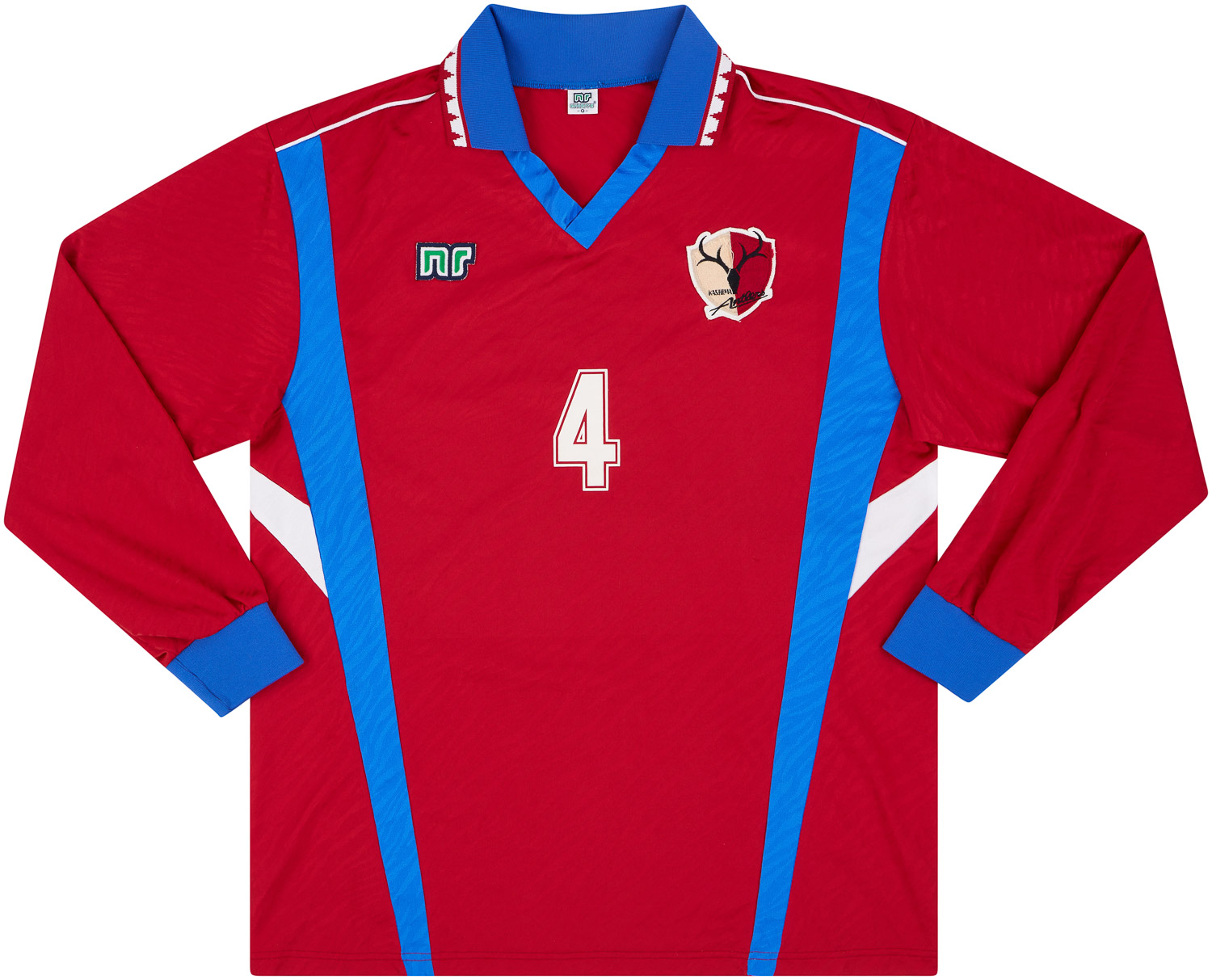 1992 Kashima Antlers Match Issue Home LS Shirt #4