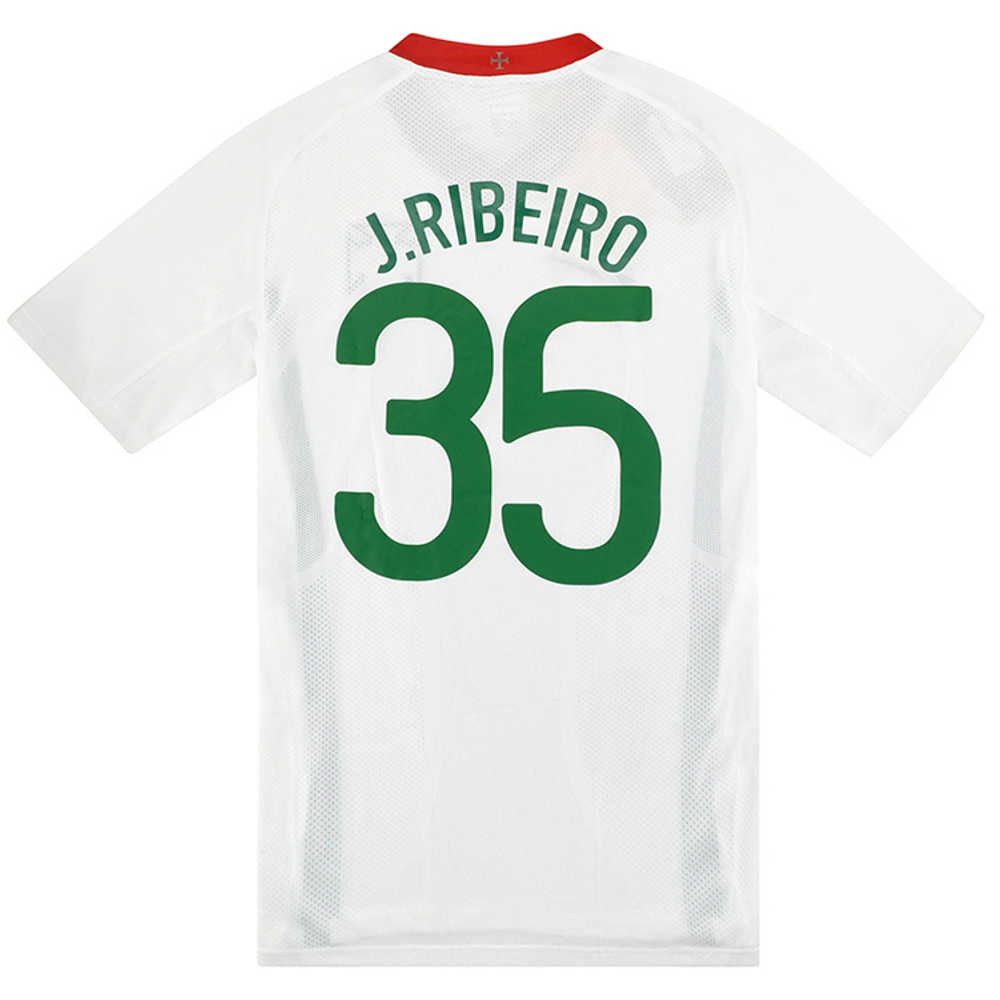 2008 Portugal Match Issue Away Shirt J.Ribeiro #35