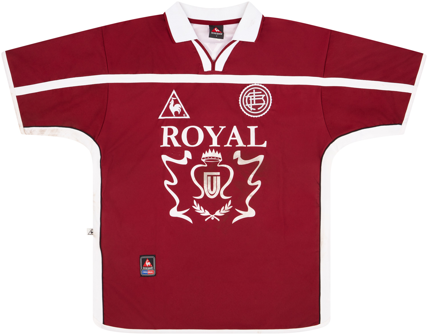 2001-02 Club Atletico Lanus Match Issue Home Shirt #6