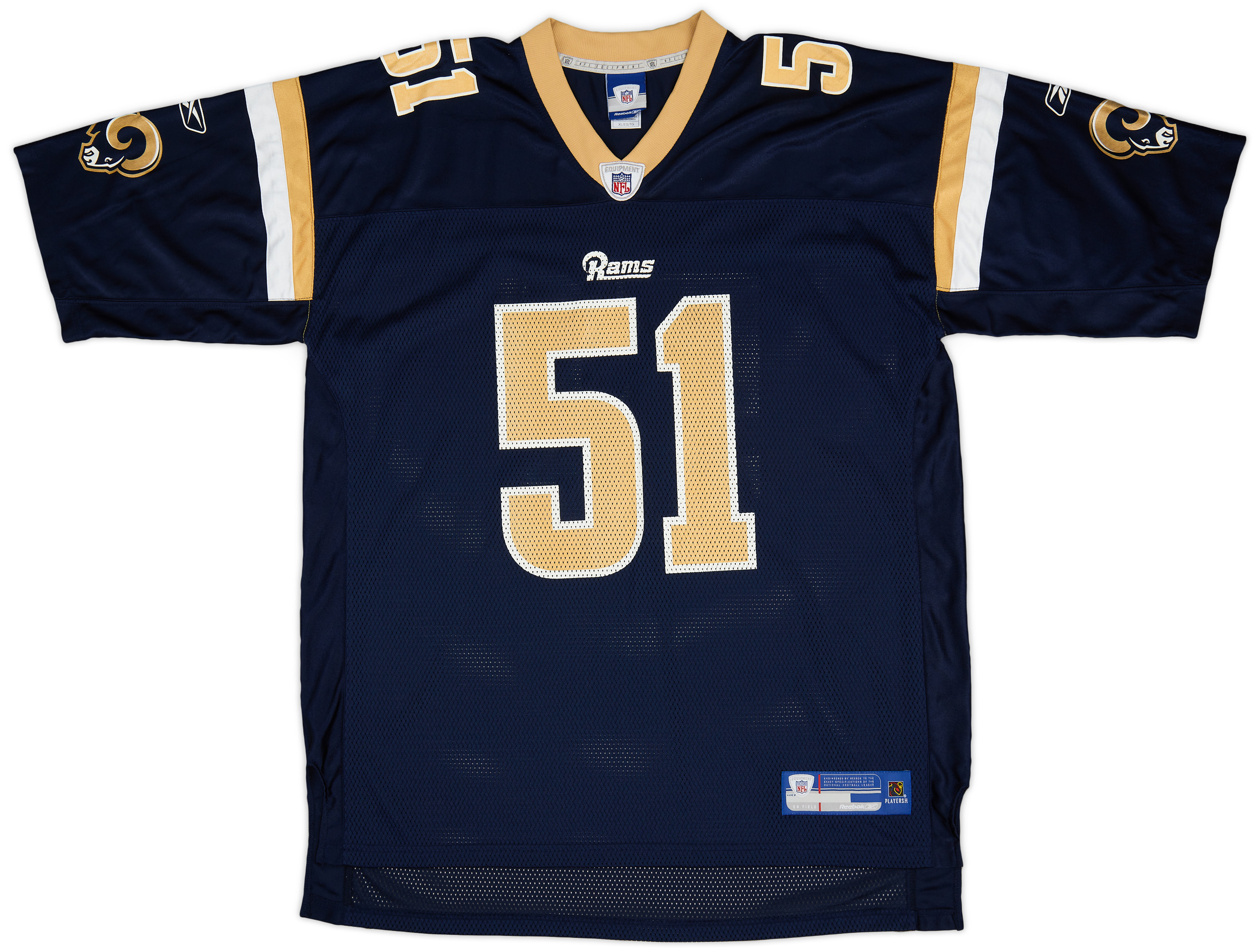 2006 St. Louis Rams Witherspoon 51 Reebok On Field Home Jersey