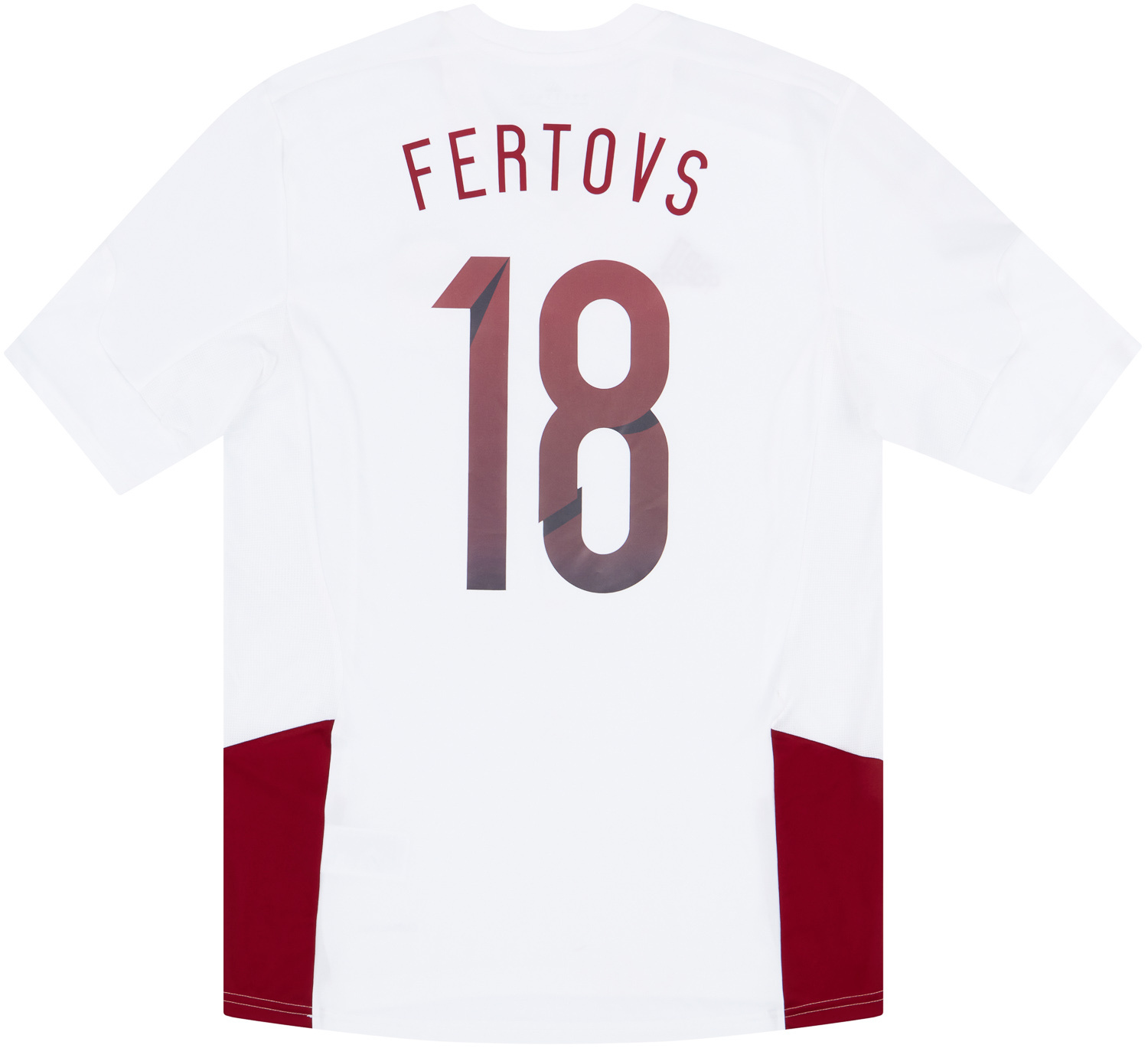 2014-15 Latvia Match Issue Away Shirt Fertovs #18