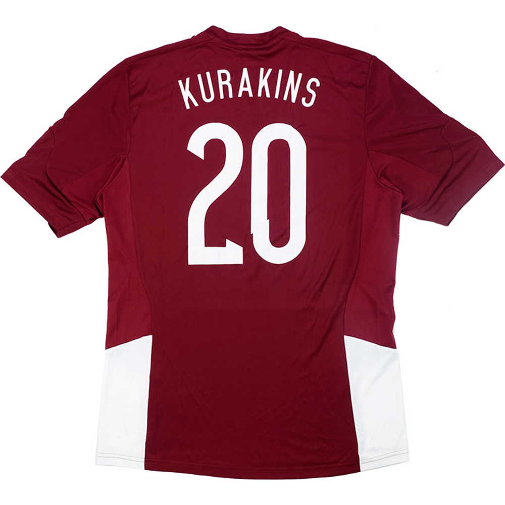 2014-15 Latvia Match Issue Home Shirt Kurakins #20