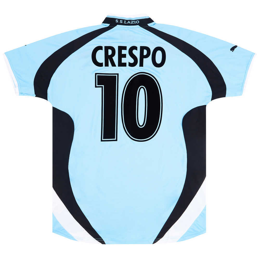 2000-01 Lazio Home Shirt Crespo #10 (Very Good) XL