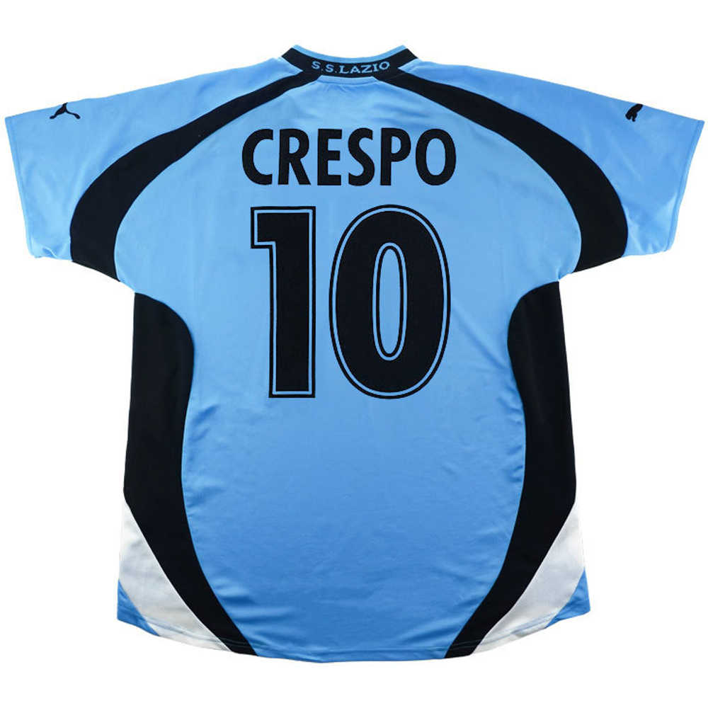2000-01 Lazio Home Shirt Crespo #10 (Excellent) L