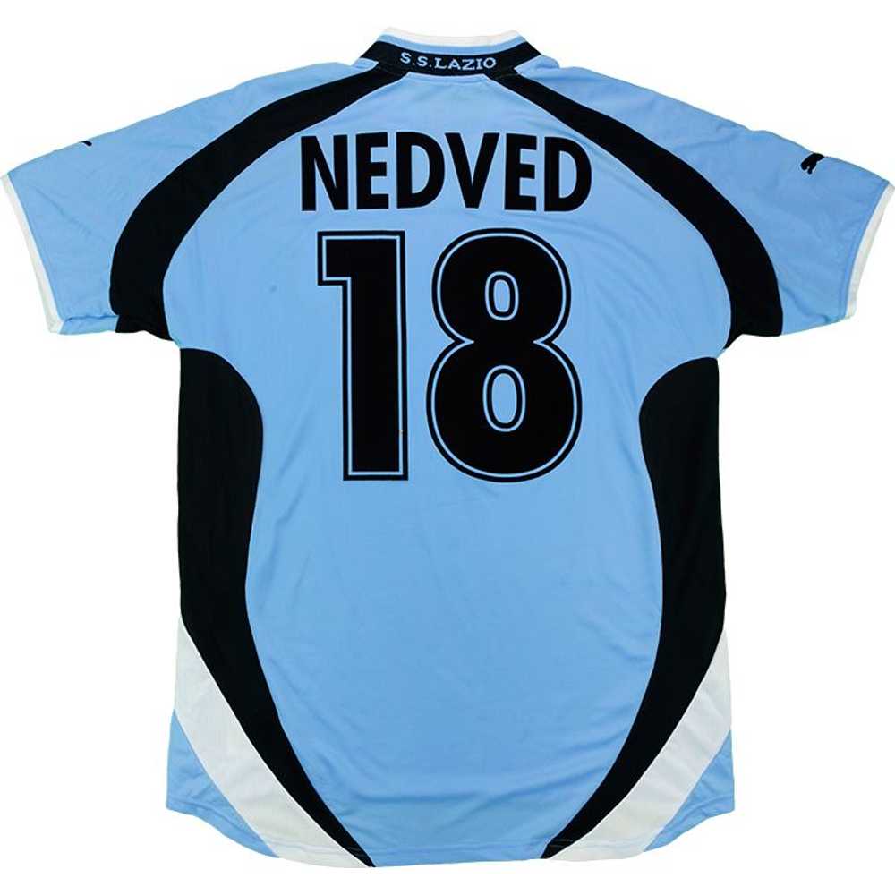 2000-01 Lazio Home Shirt Nedved #18 (Fair) S