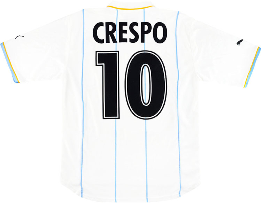 2001-02 Lazio European Home Shirt Crespo #10 (Very Good) L
