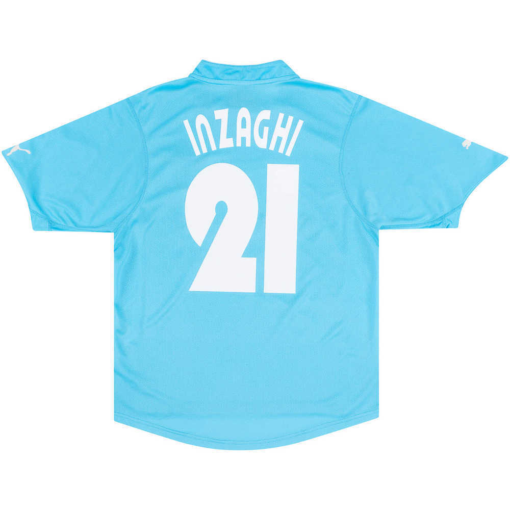 2002-03 Lazio Home Shirt Inzaghi #21 (Excellent) XL