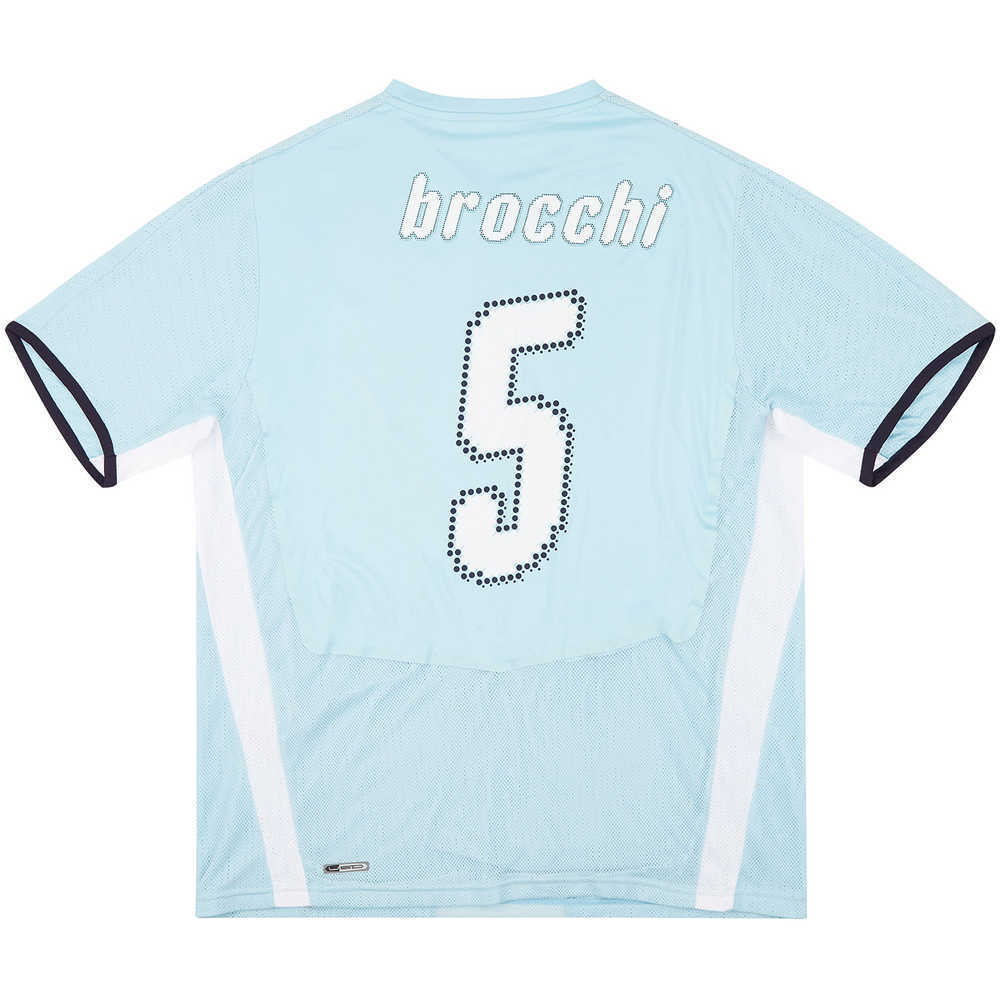 2008-09 Lazio Match Issue Home Shirt Brocchi #5
