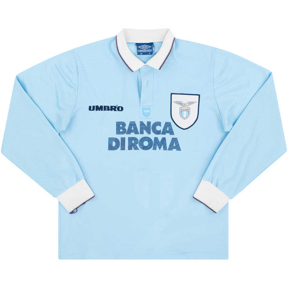 1993-95 Lazio Home L/S Shirt (Very Good) M
