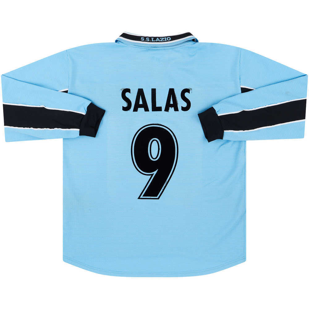 1998-00 Lazio Home L/S Shirt Salas #9 (Very Good) L