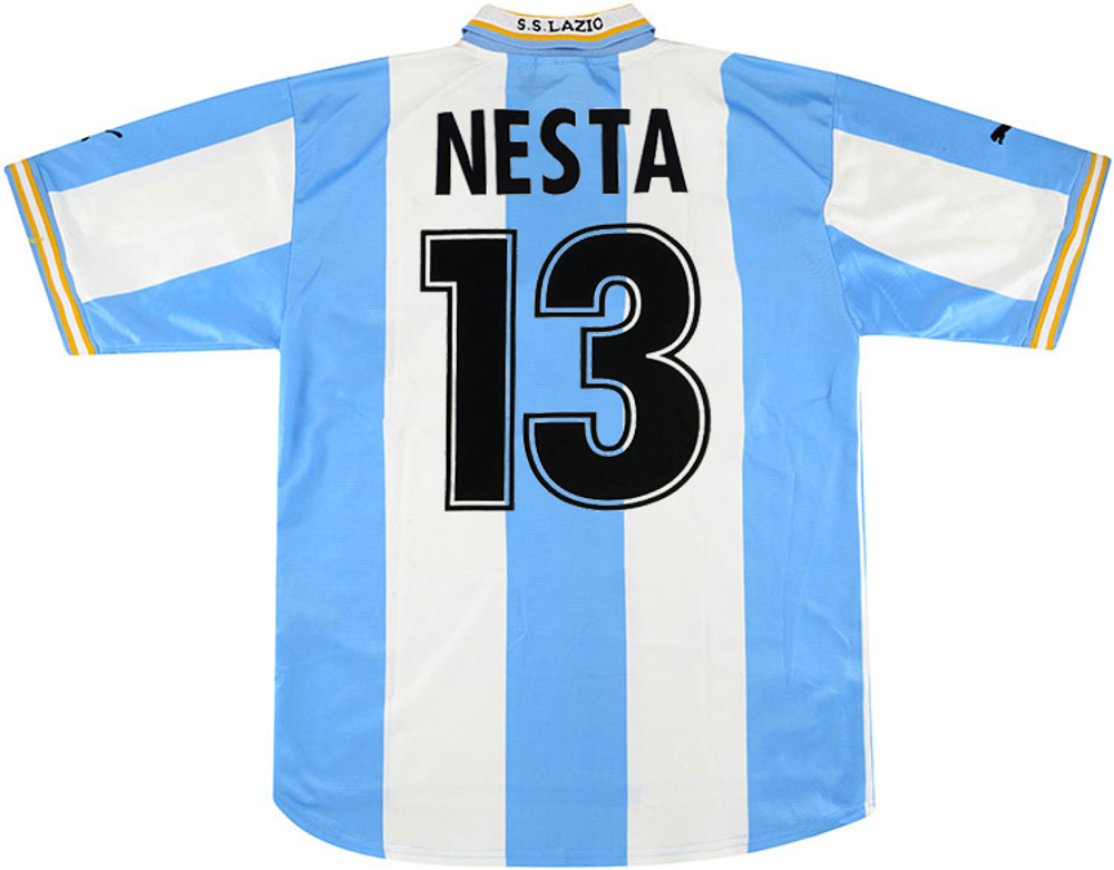 1999-00 Lazio European Home Shirt Nesta #13 (Excellent) M