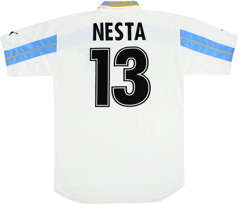 2000-01 Lazio Centenary Home Shirt  Nesta #13 (Very Good) L