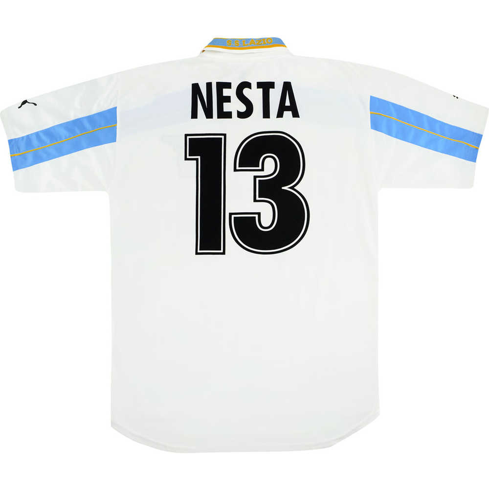 2000-01 Lazio Centenary Home Shirt  Nesta #13 (Very Good) L