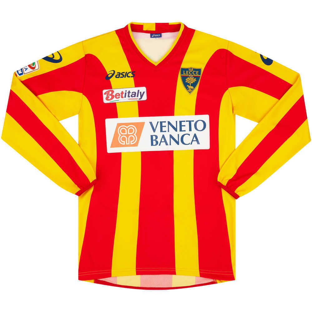 2010-11 Lecce Match Issue Home L/S Shirt Sini #5