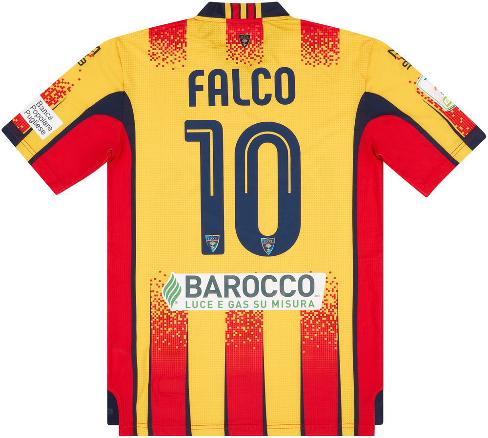2020-21 Lecce Match Issue Home Shirt Falco #10-Match Worn Shirts Lecce Certified Match Worn