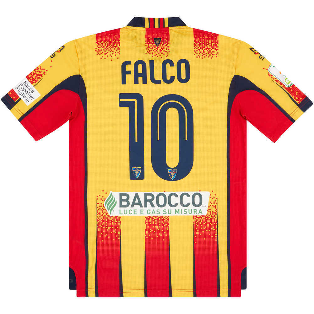 2020-21 Lecce Match Issue Home Shirt Falco #10