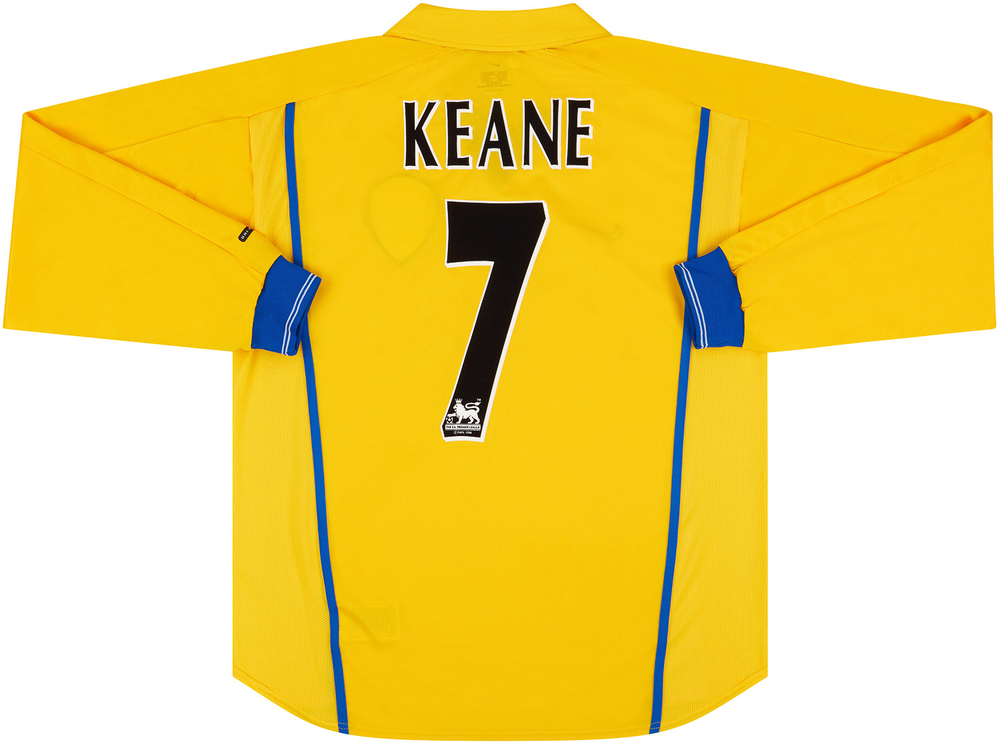 2000-02 Leeds United Away L/S Shirt Keane #7 *w/Tags* M