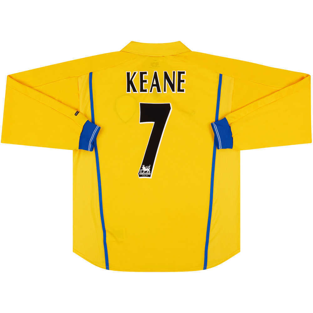 2000-02 Leeds United Away L/S Shirt Keane #7 *w/Tags* M