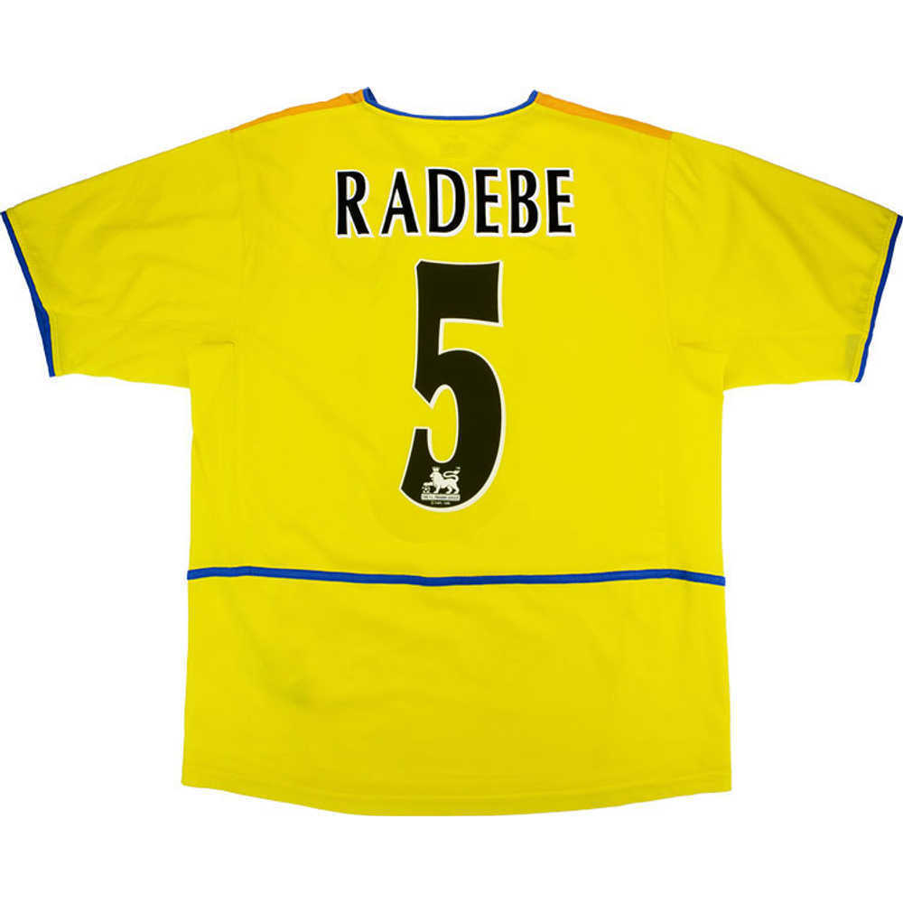 2002-03 Leeds United Away Shirt Radebe #5 (Very Good) XL
