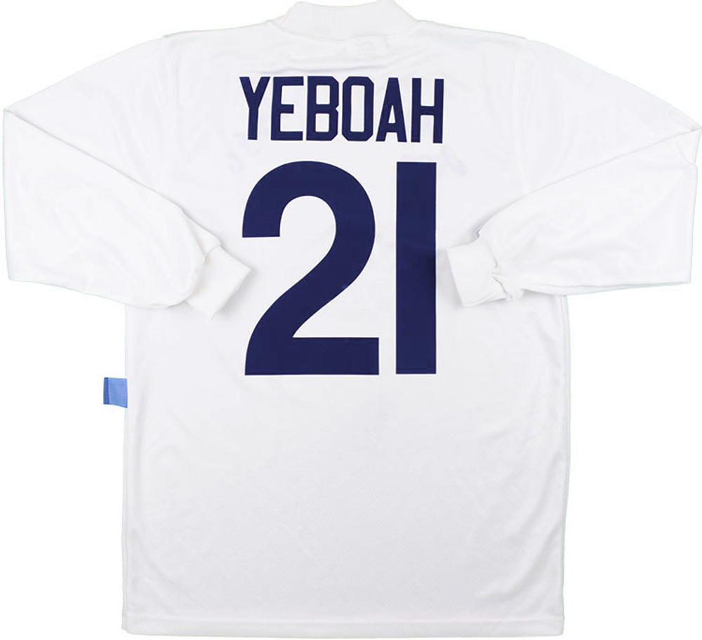 1995-96 Leeds United Home L/S Shirt Yeboah #21 (Excellent) XL