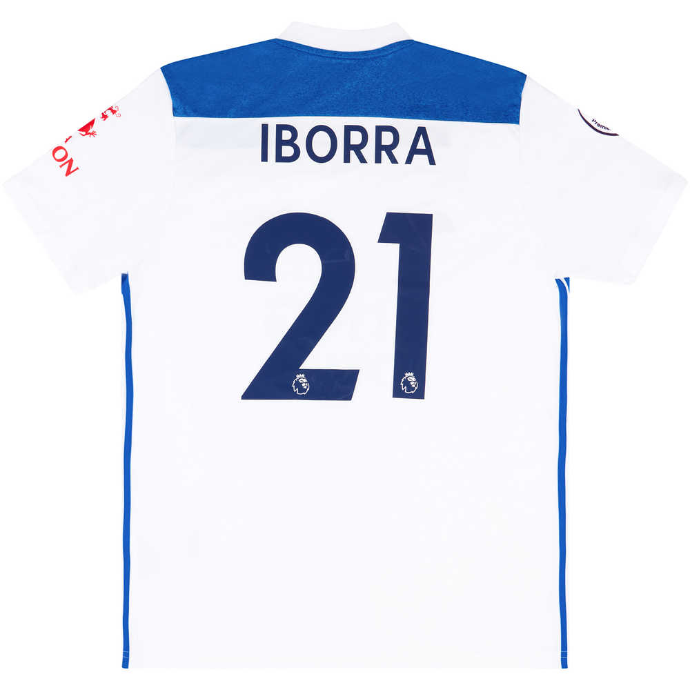 2018-19 Leicester Match Issue Third Shirt Iborra #21