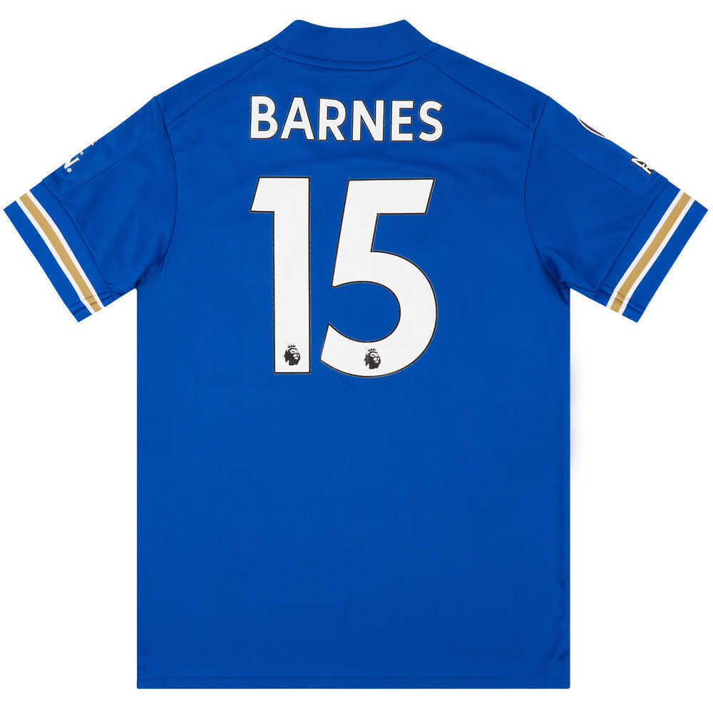 2020-21 Leicester Match Worn Home Shirt Barnes #15