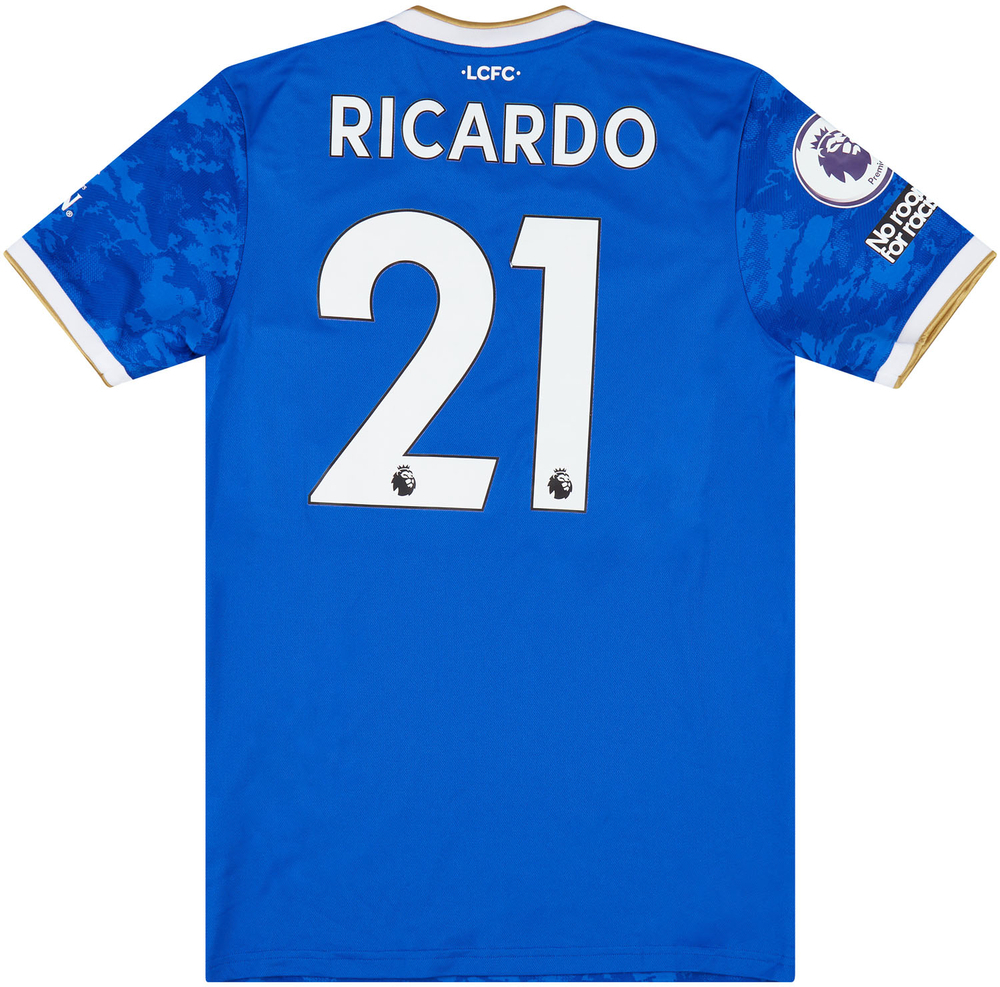 2021-22 Leicester Match Worn Home Shirt Ricardo #21